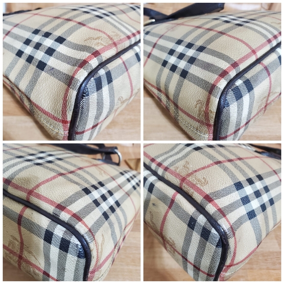 BURBERRY Haymarket Check Coated Canvas Onslow Tote Bag - Picture 11 of 12